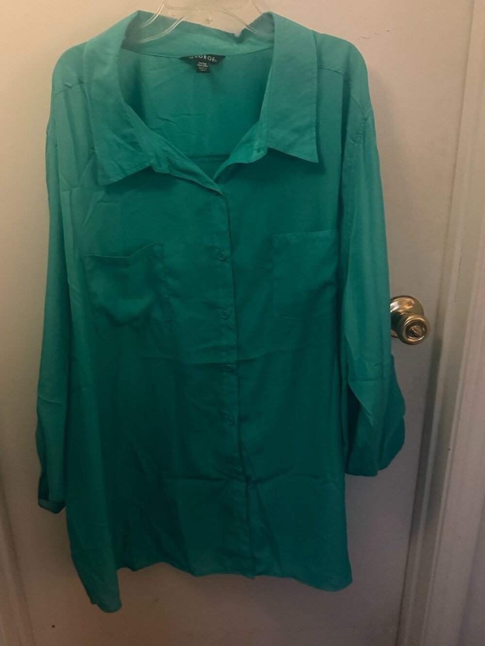 George Teal Tunic Blouse W 3X